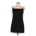 Forever 21 Casual Dress - Mini: Black Solid Dresses - New - Women's Size Medium