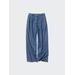 Women's Drapey Denim Pleated Pants | Blue | XL | UNIQLO US