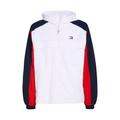 Tommy Jeans Windbreaker "Chicago" Herren white multi, Gr. S, Nylon, mit Kapuze