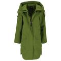 Didriksons Parka "Adria" Damen Velvet Green, Gr. 34, Polyester, Mantel in A Linien Passform