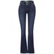 Cecil Slim Fit Bootcut Jeans Damen authentic blue wash, Gr. 32-30, Baumwolle, Damenjeans, High Waist, Legs, Mittelblaue Waschung