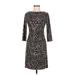 Joseph Ribkoff Casual Dress: Brown Leopard Print Dresses - Women's Size 6