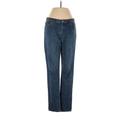 MICHAEL Michael Kors Jeggings - High Rise Straight Leg Boyfriend: Blue Bottoms - Women's Size 4 - Stonewash