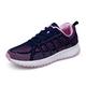 VIDOJI Sport Shoes Female Tennis Sneakers Women Shoes Breathable Mesh Casual Sport Shoes Woman Lace-up Women Running White Shoes (Color : Blue, Size : 8)