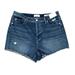 Jessica Simpson Shorts | Jessica Simpson Shorts Ventura High Waist 16 Distressed Frayed Denim Jean New | Color: Blue | Size: 16