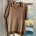 J. Crew Shirts | J Crew Men's Beige And Light Brown Woven Shirt Size Xl | Color: Brown/White | Size: Xl