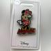 Disney Accessories | Disney Minnie Mouse Character Pin - New - Minnie Sparkle Name Under | Color: Black/Red | Size: Os