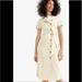 J. Crew Dresses | J.Crew Short-Sleeve Italian Trench Dress Khaki Beige Tan Sz 2 Nwt | Color: Tan | Size: 2