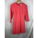 Kate Spade Dresses | Kate Spade Women's 3/4 Sleeve Zippered Crew Neck Sheath Dress Peach Size 4 | Color: Pink | Size: 4