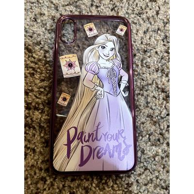 Disney Cell Phones & Accessories | Disney Parks Tangled Rapunzel Iphone Xs Case Euc Out Of Box Princess Pascal | Color: Purple | Size: Os