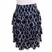 Michael Kors Skirts | Michael Kors Womens Tiered Skirt Size 2x Purple Diamond Smocked Stretch Plus | Color: Purple | Size: 2x