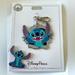 Disney Accessories | Disney Stitch Lanyard Metal And Stitch Pin Set - New | Color: Blue/Purple | Size: Os