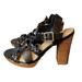 American Eagle Outfitters Shoes | American Eagle Black Platform Heels Size 7.5 Euc | Color: Black/Brown | Size: 7.5