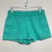 J. Crew Shorts | J Crew Green Textured Elastic Waist Shorts | Color: Green | Size: 4