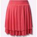 Torrid Skirts | Mini Crinkle Gauze Tiered Skirt By Torrid! Size 3 | Color: Pink | Size: 3x