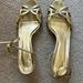 J. Crew Shoes | J.Crew, Gold, Strappy Heels, 9 1/2 | Color: Gold | Size: 9.5