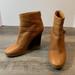 J. Crew Shoes | J. Crew Brown Leather Wedge Boots Size 8 | Color: Brown | Size: 8