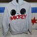 Disney Sweaters | Disney Mickey Mouse Gray Graphic Pullover Kangaroo Pocket Hoodie Medium | Color: Gray | Size: M