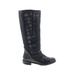 Boutique 9 Boots: Black Print Shoes - Women's Size 7 1/2 - Round Toe