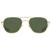 AO Original Pilot Sunglasses Gold Frame 55 mm Calobar Green SkyMaster Glass Lenses Bayonet Temple Polarized 738921549451