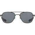 AO Original Pilot Sunglasses Black Frame 57 mm True Color Gray AOLite Nylon Lenses Bayonet Temple738921562207