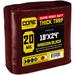 Core Tarps 18 ft x 24 ft Maroon Polyethylene Heavy Duty 20-Mil Tarp Waterproof UV Resistant Rip & Tear Proof in Brown | 1 H x 18 W x 24 D in | Wayfair