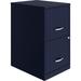 Lorell Soho 2-Drawer File Cabinet Metal/Steel in Blue | 24.5 H x 14.3 W x 18 D in | Wayfair VF218AANY