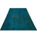 Blue 69;69" x 117;117" L Area Rug - Rug N Carpet Atina Rectangle 5'9" X 9'9" Area Rug 114.0 x 70.0 x 0.4 in Wool | 69;69" W X 117;117" L | Wayfair
