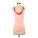 The North Face Active Tank Top: Pink Solid Activewear - Women's Size Small