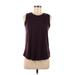 Balance Collection Active Tank Top: Burgundy Activewear - Women's Size Medium