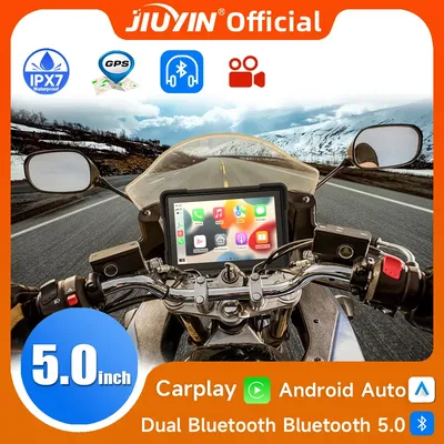 Lecteur de limitation de moto sans fil CarPlay Android Auto navigation GPS enregistreur IP67