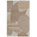 "Middleton Casual Watercolor, Brown/Tan/Ivory, 3'-6"" x 5'-6"" Accent Rug - Feizy PLKR8951BRNBGEC50"