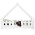 Lit cabane 90x190 sommier inclus - Blanc