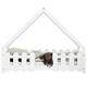 Lit cabane 70x140 sommier inclus - Blanc