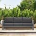 Outdoor Patio 3-Seat Sofa with Aluminum Frame