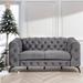 63" Modern Velvet Upholstered Loveseat Sofa With Button Tufted Back,2-Person For Living Room Or Small Space