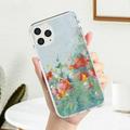 Compatible with iPhone 34 Mini Case Retro Oil Painting Cell Phone Basic Cases Flexible TPU and Hard PC Shockproof Case Cell Phone Case for Girls Kids Women Phone Cases