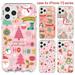 for iPhone 12 Mini Protective Shockproof Phone CasePainted for Women Girls Cute Slim Women Girls Phone Case for iPhone 12 Mini 1PC Phone case
