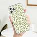 For iPhone 56 Mini Case Four Leaf Clover Saint Patricks Day Cell Phone Basic Cases Slim Fit Transparent Anti-Scratch Cell Phone Cases for Phone Decoration