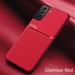 for Samsung S22 Case Galaxy S22 Cover Premium PU Leather Anti-Scratch Shockproof Soft TPU Rubber Magnetic Luxury Hybrid Business Back Cover Case for Samsung Galaxy S22 5G 6.1 Phone Red