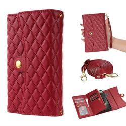 Dteck for Google Pixel 6 Pro Case Wallet for Women Men with Card Holder Pixel 6 Pro Crossbody Case with Strap Shoulder Lanyard Zipper Pocket PU Leather Cases for Google Pixel 6 Pro Red