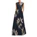 Tess A-line Gown - Blue - Kay Unger Dresses