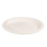 500x Bagasse Menüteller biologisch abbaubar Ø 24 cm Höhe: 2 cm