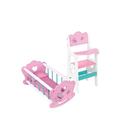 Tooky Toy Wooden High Chair and Cradle