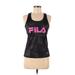 FILA Active Tank Top: Black Activewear - Women's Size Small