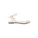 Steve Madden Sandals: White Solid Shoes - Women's Size 7 1/2 - Open Toe