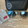 Ray-Ban Accessories | Authentic Ray Ban Blue Gradient Aviator Sun Glasses | Color: Blue/Gold | Size: Os