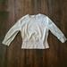 Lululemon Athletica Tops | Lululemon Athletica Off White Cropped 3/4 Sleeve Pullover Top | Color: Cream/White | Size: 6