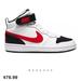 Nike Shoes | Nike Kids' Grade School Court Borough Mid 2 Shoes | Color: Black/Red | Size: 12b