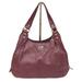 Coach Bags | Coach Outlet Purple Wine Color Leather Shoulder Bag Silver Hw Zipper | Color: Purple | Size: Os